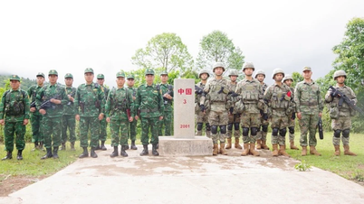 Border guards of Dien Bien province and China coordinate bilateral patrols
