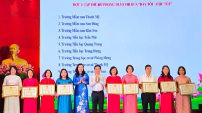 손태: 18개 그룹과 295명의 우수 학생을 기리는