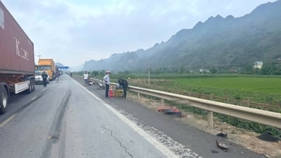 Collision between tractor trailer and motorbike, one person died on the spot - Lang Son Newspaper and Radio and Television