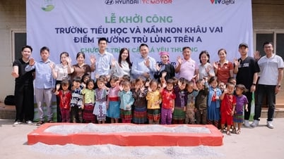 Hyundai Thanh Cong Vietnam et « Love Leaves Couple » ont commencé la construction de l'école Tru Lung Tren A