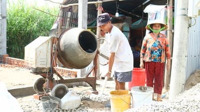 ទីប្រជុំជន Nga Nam ខិតខំ​គ្មាន​ផ្ទះ​បណ្ដោះអាសន្ន ឬ​ខូច​ខាត​ទៀត​ទេ។