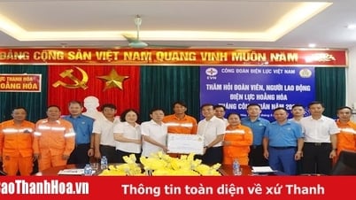 Die Gewerkschaft EVN besucht und ermutigt die Arbeiter der Thanh Hoa Electricity Company