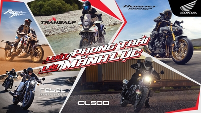 Honda Việt Nam giới thiệu các mẫu xe phân khối lớn REBEL 500, CL500, Hornet 1000 SP, Transalp, Africa Twin phiên bản 2025