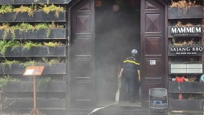 Kịp thời dập tắt vụ cháy nhà hàng trên phố Phan Đình Phùng