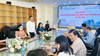 Tăng cường hợp tác giữa Báo Đồng Nai và Khoa Truyền thông sáng tạo Trường đại học Nguyễn Tất Thành