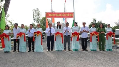 Xã Vĩnh An khánh thành cầu Phú Thọ