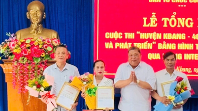 Summary and award ceremony of the Contest "Kbang District - 40 years of formation and development"