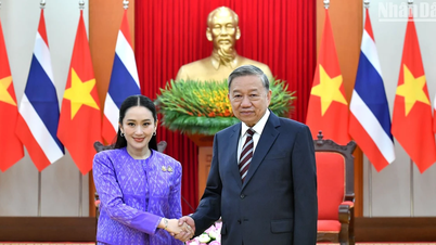 [រូបថត] អគ្គលេខាធិកា To Lam ទទួលនាយករដ្ឋមន្ត្រីថៃ Paetongtarn Shinawatra