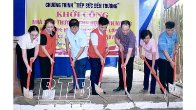 Khởi công nhà “Tiếp sức đến trường” cho học sinh nghèo