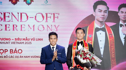 Siêu mẫu-Á vương Vũ Linh thi Manhunt International 2025 tại Thái Lan