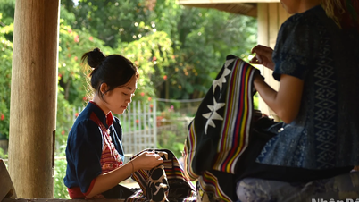 Brocado Hoa Tien: huella cultural de las manos de las mujeres tailandesas