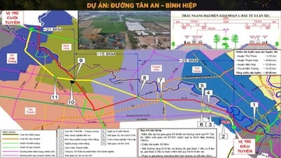 8～10車線規模のタンアン・ビンヒエップ道路への投資計画