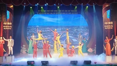 Арт-труппа Ба Риа-Вунг Тау выступает в программе «Сангха деревни Лотоса»