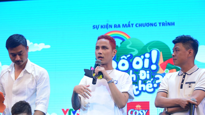 Neko Le, Trung Ruoi, Duy Hung and their children participate in 'Dad, where are we going?'
