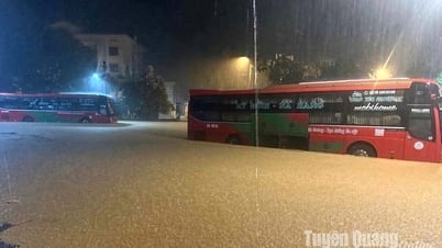 Mưa lớn kéo dài gây ngập lụt tại thị trấn Na Hang Mưa lớn kéo dài gây ngập lụt tại thị trấn Na Hang