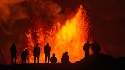 Hình ảnh hiếm có từ vụ phun trào núi lửa ở Hawaii