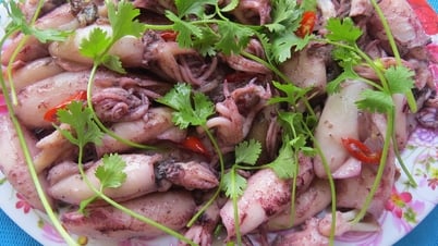Món ngon Quảng Ngãi: Mực xào Mỹ Á