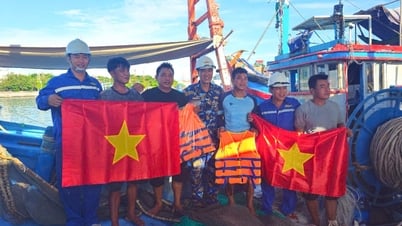 Truong Sa Island Logistics and Technical Service Center: Troubleshooting fishing boats in Ninh Thuan province