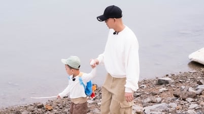 Phan Dinh Tung, Trung Ruoi y sus hijos experimentan la vida en una isla por primera vez.