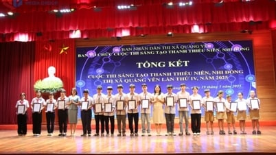 La ciudad de Quang Yen recibió el premio al Concurso de Creatividad para Jóvenes y Niños