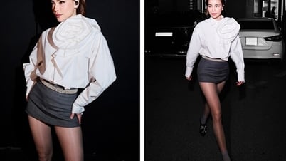 Ho Ngoc Ha trägt ein superkurzes Kleid auf dem Richterstuhl von Talent Rendezvous