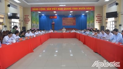 Phó Chủ tịch Thường trực UBND tỉnh Tiền Giang làm việc với huyện Chợ Gạo về thực hiện mục tiêu tăng trưởng