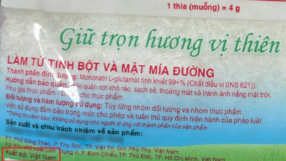 Mì chính không ghi xuất xứ, không rõ nguồn gốc tràn lan trên thị trường
