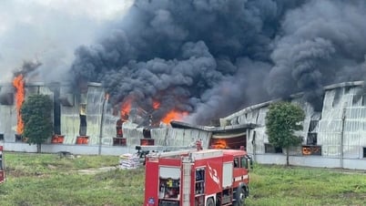 Deux incendies consécutifs se sont produits dans une usine de milliers de mètres carrés à Vinh Phuc