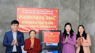 Năm 2025, Hà Nội tiếp tục hỗ trợ 95 nhà đại đoàn kết trên địa bàn 10 huyện