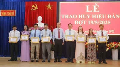 Chau Doc, membre du Parti de la ville, a reçu l'insigne du Parti