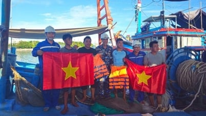Se solucionó con éxito el problema del sistema de cabrestante de los barcos pesqueros en la isla de Truong Sa