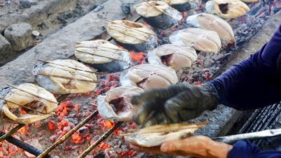 ផលិតផល Cua Lo ក្នុងរដូវកាលហៅសមុទ្រ