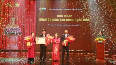 La télévision de Hô Chi Minh-Ville a reçu la médaille du travail de première classe et le drapeau d'émulation du gouvernement