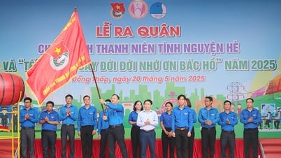 Lancement de la campagne de bénévolat d'été 2025 pour les jeunes de la province de Dong Thap