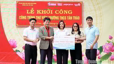 Khởi công xây dựng thư viện trường học tại Tân Trào