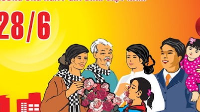 Tuyên truyền cổ động trực quan tại Bộ và tuyên truyền trên phương tiện truyền thông đại chúng kỷ niệm Ngày Gia đình Việt Nam