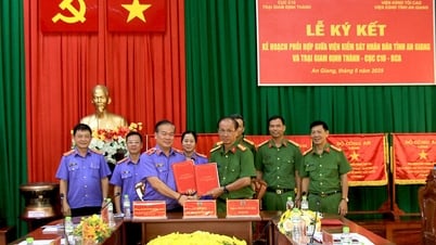 អយ្យការប្រជាជនខេត្ត An Giang និងពន្ធនាគារ Dinh Thanh បានចុះហត្ថលេខាលើផែនការសម្របសម្រួល។