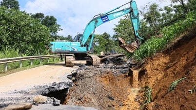 土砂崩れ現場の交通問題を緊急に解決