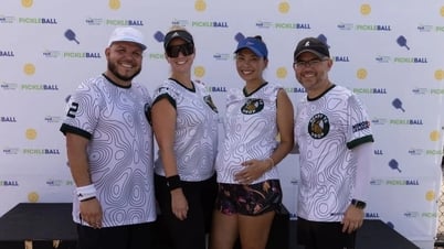 Schwangere Sportlerin begeistert bei US-Pickleball-Turnier