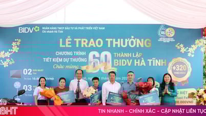 15 khách hàng trúng thưởng chương trình tiết kiệm dự thưởng BIDV Hà Tĩnh