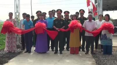 Ciudad de Trang Bang: Inauguración de una carretera interna en una zona residencial fronteriza