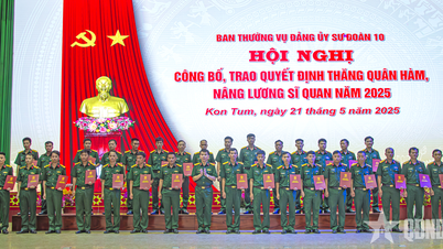 Sư đoàn 10 (Quân đoàn 34) có 118 sĩ quan được thăng quân hàm trước thời hạn