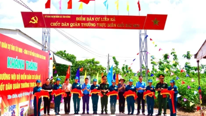Tân Châu: Khánh thành tuyến đường nội bộ điểm dân cư liền kề Chốt dân quân thường trực Bàu Sen