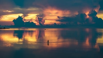 Bãi biển 'vô cực' đẹp như tranh vẽ ở miền Trung, nổi rần rần trên mạng xã hội
