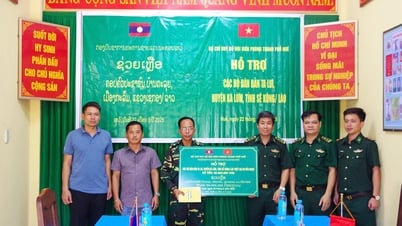 ឧបត្ថម្ភ ៥០ លានដុង ជូនប្រជាជនភូមិតាលួយ