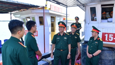 Überprüfung der Inspektion von Militärschiffen und -fahrzeugen im Einsatz in Nghe An