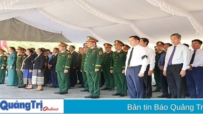 Beerdigung und Bestattung der sterblichen Überreste von zwölf vietnamesischen Märtyrern, die in Laos ums Leben kamen