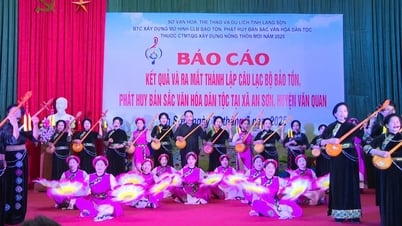 Ra mắt câu lạc bộ bảo tồn, phát huy bản sắc văn hóa dân tộc tại xã An Sơn, huyện Văn Quan - Báo và Đài Phát thanh Truyền hình Lạng Sơn