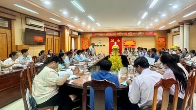 Vietnam Fatherland Front Committee of An Giang province supervises the program to eliminate temporary and dilapidated houses in Tri Ton district