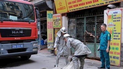 Cầu Giấy diễn tập phòng cháy, chữa cháy tại khu dân cư nguy cơ cháy nổ cao